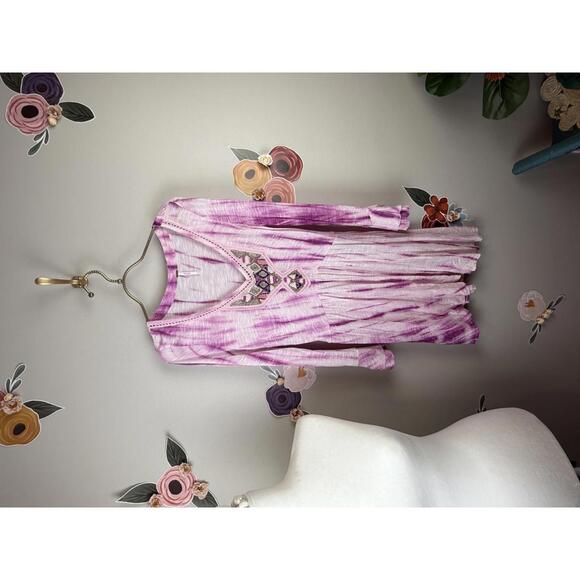 Free People Pink Tye Dye Summer Nights Tunic - Size - Small - Picture 1 of 6